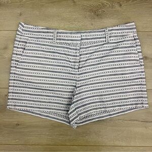 LOFT Shorts Size 10 Geometric Print Mid Rise